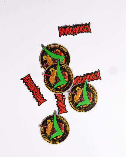 BOURGO PAKKETJE (SLEUTELHANGER + STICKERS)